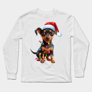 Christmas Miniature Pinscher Long Sleeve T-Shirt